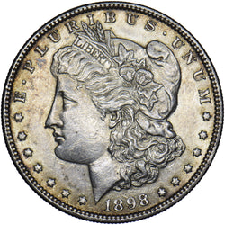 1898 Morgan Dollar - USA Silver Coin - Very Nice