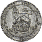 1910 Shilling - Edward VII British Silver Coin - Very Nice