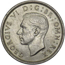 1937 Crown - George VI British Silver Coin - Very Nice