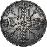 1887 Double Florin (Roman 1) - Victoria British Silver Coin