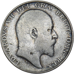 1907 Halfcrown - Edward VII British Silver Coin