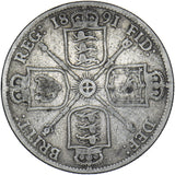 1891 Florin - Victoria British Silver Coin