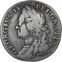 1750 Shilling - George II British Silver Coin