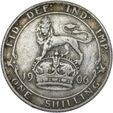 1906 Shilling - Edward VII British Silver Coin