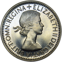 1953 Proof English Shilling - Elizabeth II British Coin - Superb