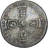 1696 E Sixpence (Exeter Mint) - William III British Silver Coin