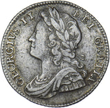 1741 Sixpence - George II British Silver Coin - Nice