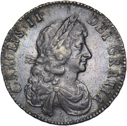 1670 Halfcrown - Charles II British Silver Coin - Nice