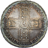 1698 Halfcrown - William III British Silver Coin - Very Nice