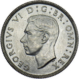 1944 Florin - George VI British Silver Coin - Superb