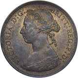 1890 Halfpenny - Victoria British Bronze Coin - Very Nice