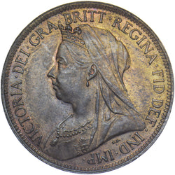 1901 Halfpenny - Victoria British Bronze Coin - Very Nice