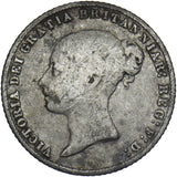 1858 Sixpence - Victoria British Silver Coin