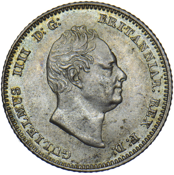 1837 Groat (Fourpence) - William IV British Silver Coin - Very Nice