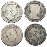 1816 - 1819 Halfcrowns Lot (4 Coins) - British Silver Coins