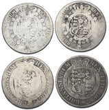 1816 - 1819 Halfcrowns Lot (4 Coins) - British Silver Coins