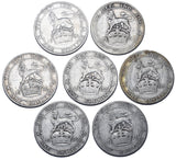 1902 - 1910 Shillings Lot (7 Coins) - Edward VII British Silver Coins