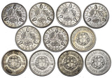 1931 - 1941 High Grade Threepences Lot (11 Coins) - British Silver Coins