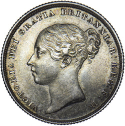 1838 Shilling - Victoria British Silver Coin - Superb