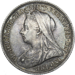 1899 Shilling - Victoria British Silver Coin - Very Nice