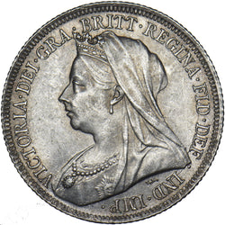 1900 Shilling - Victoria British Silver Coin - Very Nice