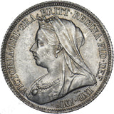 1900 Shilling - Victoria British Silver Coin - Very Nice