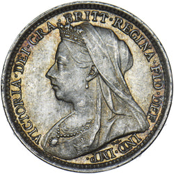 1898 Threepence - Victoria British Silver Coin - Superb