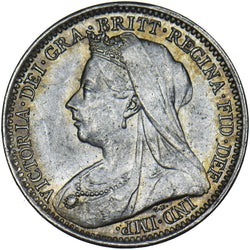 1901 Threepence - Victoria British Silver Coin - Superb