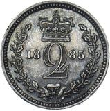 1885 Maundy Twopence - Victoria British Silver Coin - Superb