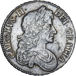 1679 Crown - Charles II British Silver Coin - Very Nice