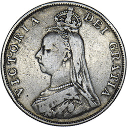 1889 Double Florin - Victoria British Silver Coin
