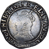 1602 Elizabeth I Shilling (mm. 2) - British Silver Hammered Coin - Nice