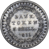 1811 3 Shillings Bank Token - George III British Silver Coin - Very Nice