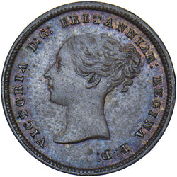 1844 Half Farthing - Victoria British Copper Coin - Very Nice