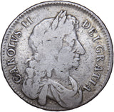 1674 Halfcrown - Charles II British Silver Coin