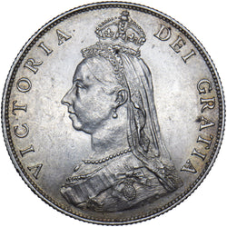 1887 Florin - Victoria British Silver Coin - Very Nice