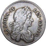 1672 Shilling - Charles II British Silver Coin - Nice