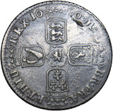 1696 Shilling (GVLIEMVS Error) - William III British Silver Coin