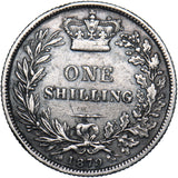 1879 Shilling (Rare 3rd Bust Dies 5B) - Victoria British Silver Coin