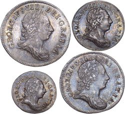 1772 Maundy Set - George III British Silver Coins - Very Nice