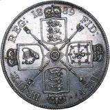 1889 Double Florin - Victoria British Silver Coin - Superb