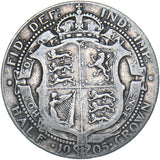 1905 Halfcrown - Edward VII British Silver Coin