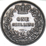 1853 Shilling - Victoria British Silver Coin - Nice