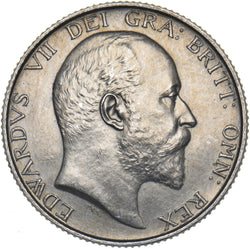 1902 Matt Proof Shilling - Edward VII British Silver Coin - Very Nice