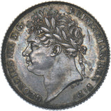 1826 Sixpence (Laureate head) - George IV British Silver Coin - Very Nice