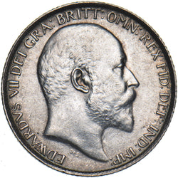 1907 Sixpence - Edward VII British Silver Coin - Very Nice