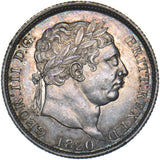 1820 Shilling - George III British Silver Coin - Superb