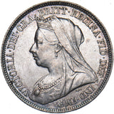 1897 Shilling - Victoria British Silver Coin - Very Nice