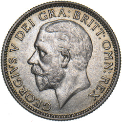 1929 Shilling - George V British Silver Coin - Very Nice