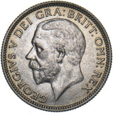 1929 Shilling - George V British Silver Coin - Very Nice